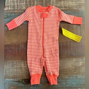 Striped organic cotton sleeper NWT